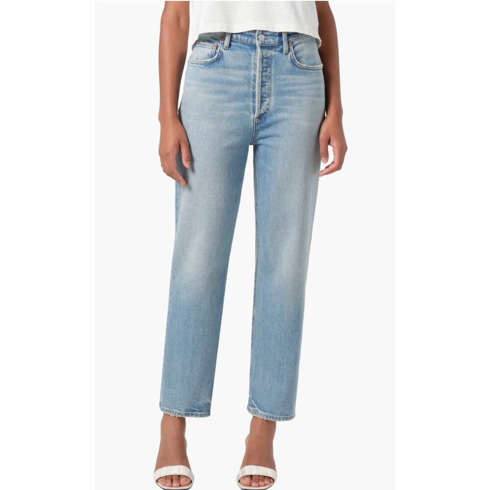 Agolde '90s Pinch Waist High Waist Crop Straight Leg Jeans, 24